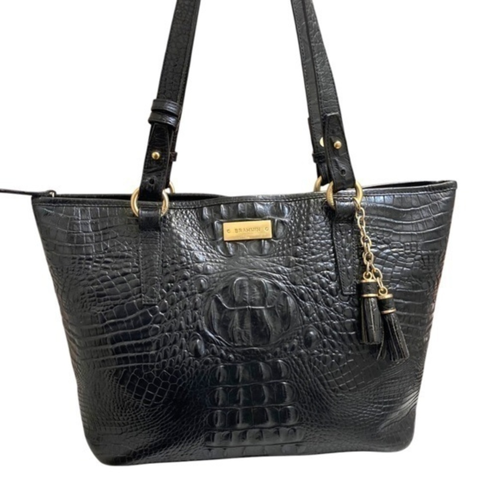 Brahmin black Melbourne tote bag beautiful